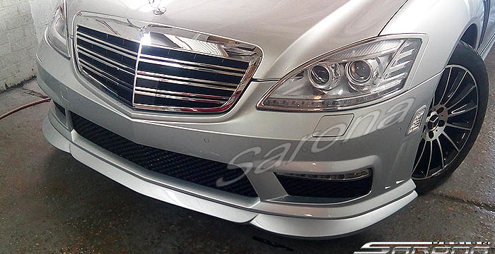 Custom Mercedes S Class  Sedan Front Lip/Splitter (2010 - 2013) - $390.00 (Part #MB-052-FA)